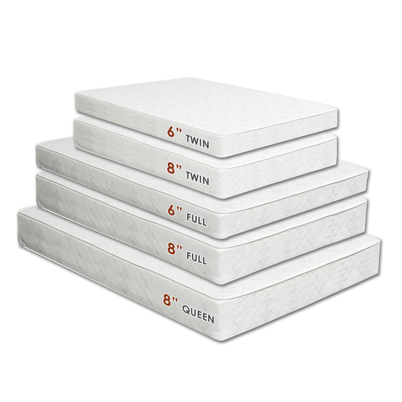 Daisy White 6" Bunkie Board Combo Mattress, Twin - Furniture Center (NY)