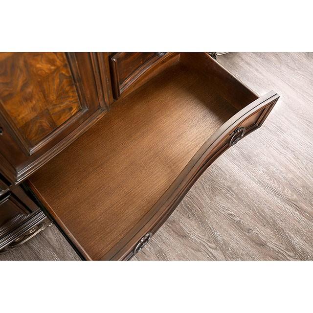 Menodora Brown Cherry Night Stand - Furniture Center (NY)