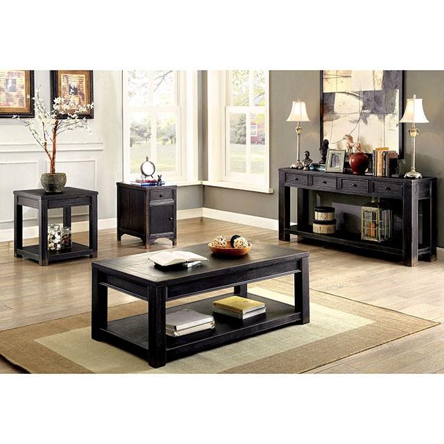 MEADOW Antique Black Side Table - Furniture Center (NY)