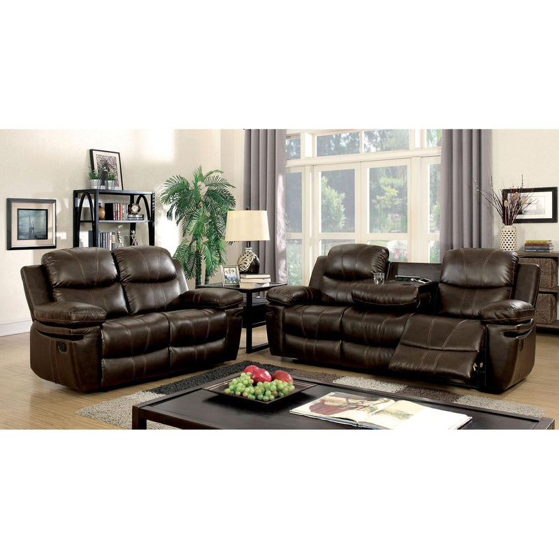 Listowel Brown Love Seat - Furniture Center (NY)