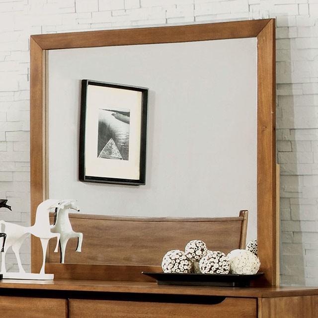 Lennart Oak Rectangular Mirror - Furniture Center (NY)