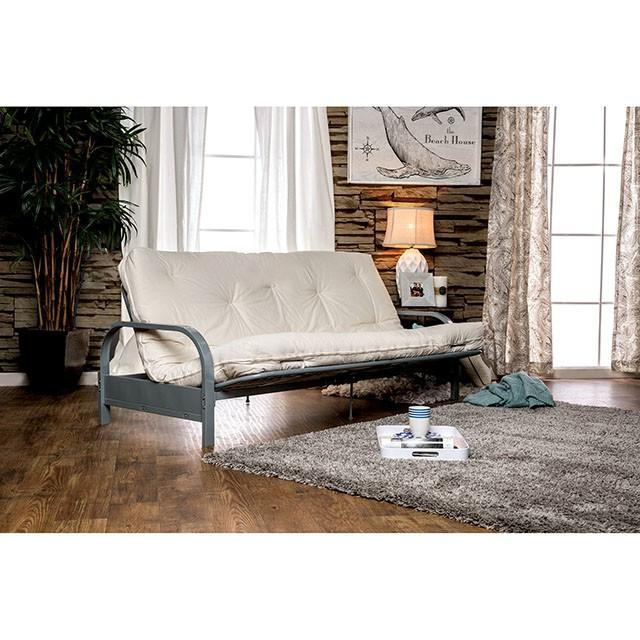 KNOX White 8" White Futon Mattress w/ Inner Spring - Furniture Center (NY)