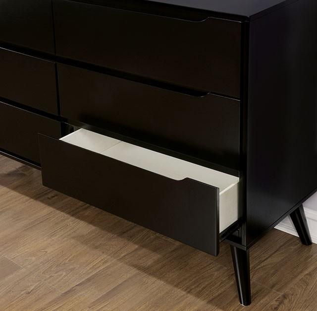 LENNART II Black Dresser - Furniture Center (NY)