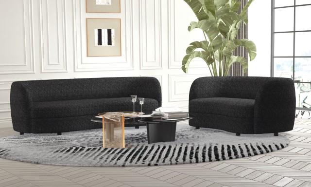 VERSOIX Loveseat, Black - Furniture Center (NY)