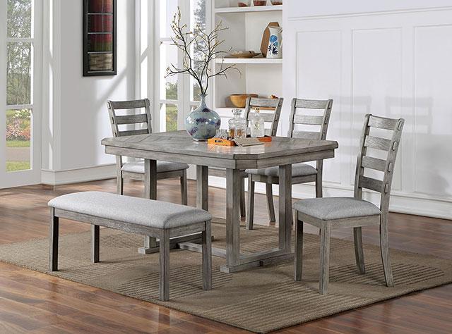 LAQUILA Side Chair (2/CTN), Gray - Furniture Center (NY)