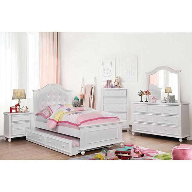 OLIVIA White Mirror - Furniture Center (NY)
