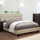 LEEROY Queen & Twin Bed Ivory & Gray - Furniture Center (NY)