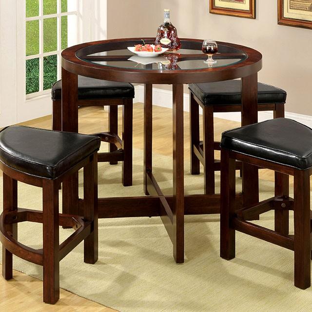 Crystal Cove 5 Pc. Counter Ht. Table Set - Furniture Center (NY)