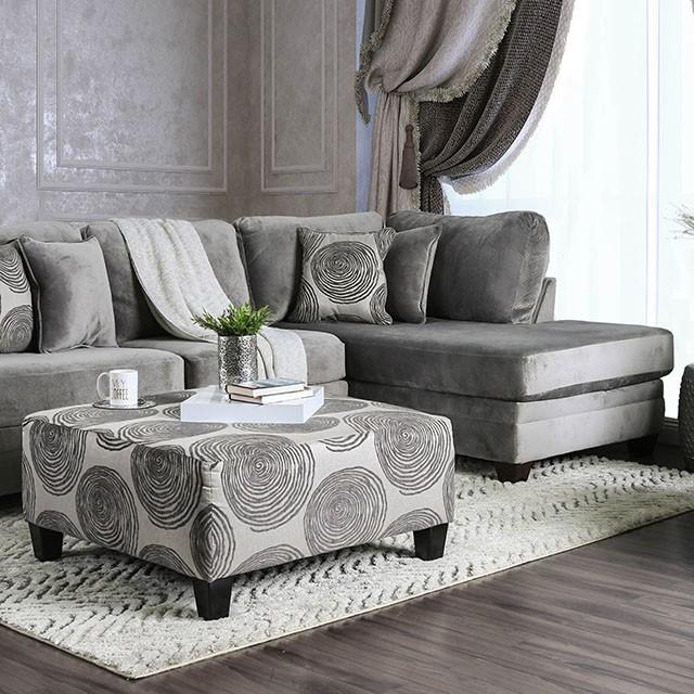 Bonaventura Gray Sectional - Furniture Center (NY)