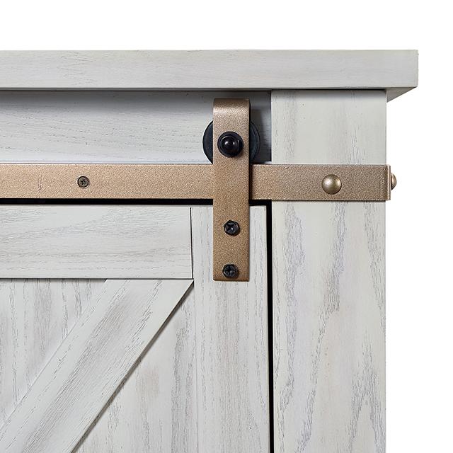 BORREGO TV Stand, Antique White - Furniture Center (NY)