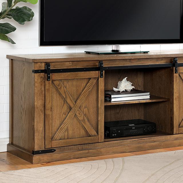 BORREGO TV Stand, Dark Oak - Furniture Center (NY)