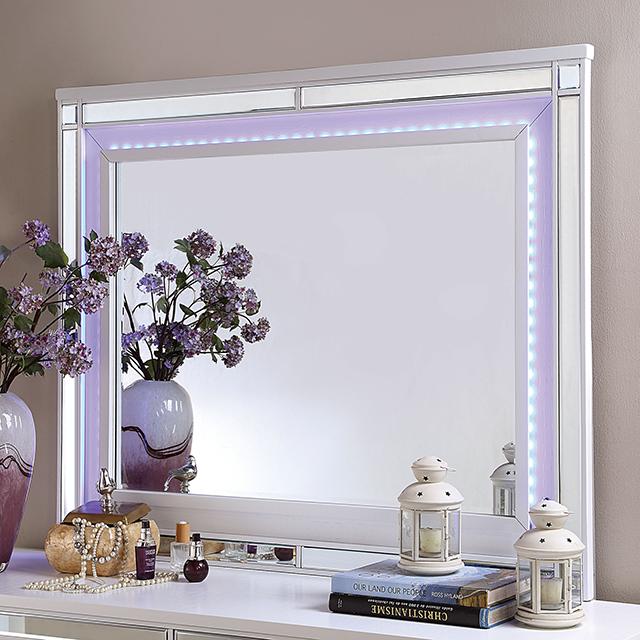 BRACHIUM Mirror, White - Furniture Center (NY)