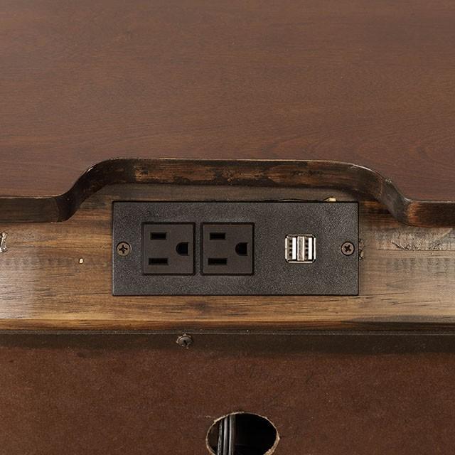Brandt Brown Cherry Night Stand - Furniture Center (NY)