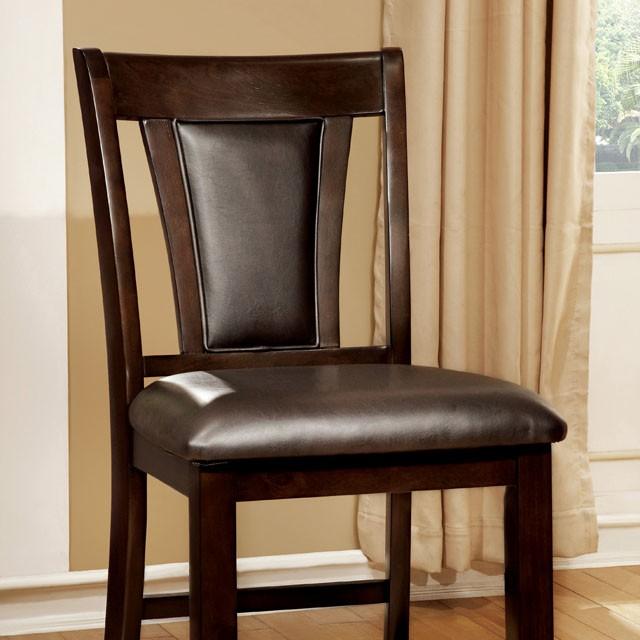 BRENT II Dark Cherry/Espresso Counter Ht. Chair (2/CTN) - Furniture Center (NY)