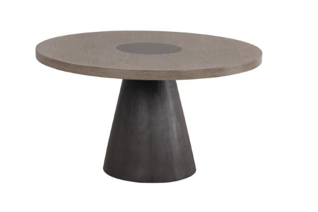 Broager 5 Pc Dining Table Set (Light Gray Caster Chairs) - Furniture Center (NY)