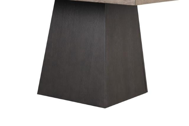 Broager 5 Pc Dining Table Set (White Caster Chairs) Walnut - Furniture Center (NY)