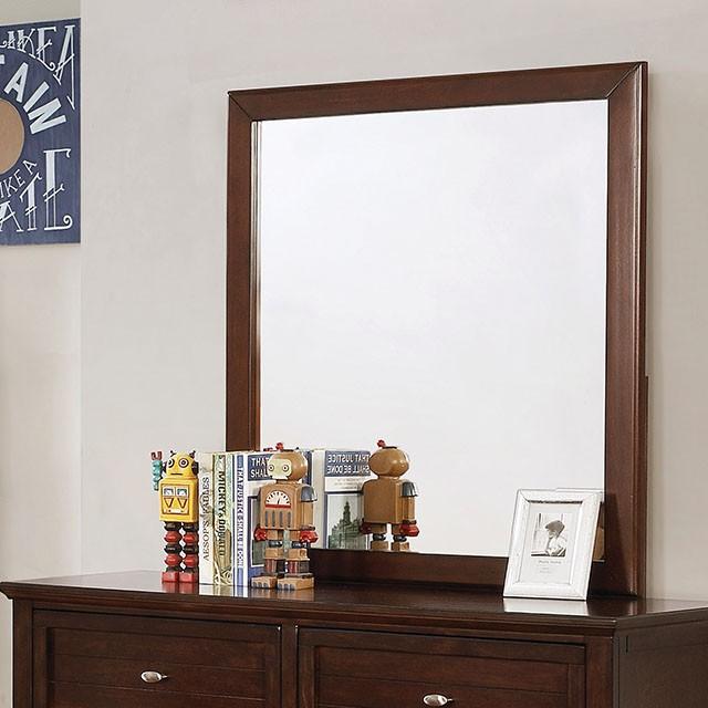 Brogan Brown Cherry Mirror - Furniture Center (NY)