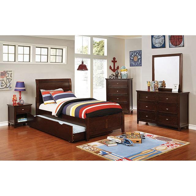 Brogan Brown Cherry Mirror - Furniture Center (NY)
