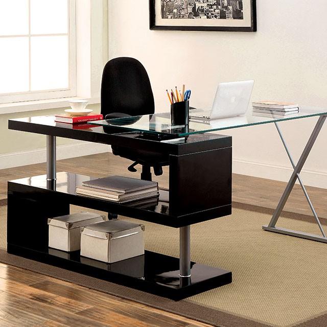 BRONWEN Black Desk - Furniture Center (NY)