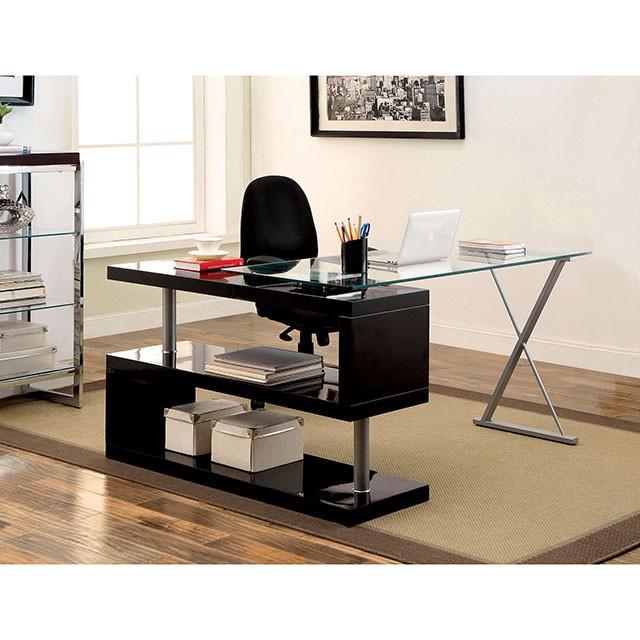 BRONWEN Black Desk - Furniture Center (NY)
