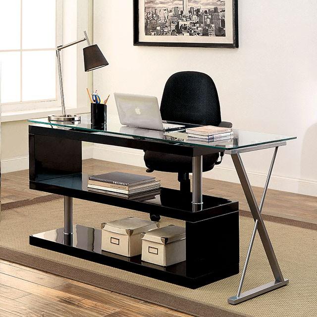 BRONWEN Black Desk - Furniture Center (NY)