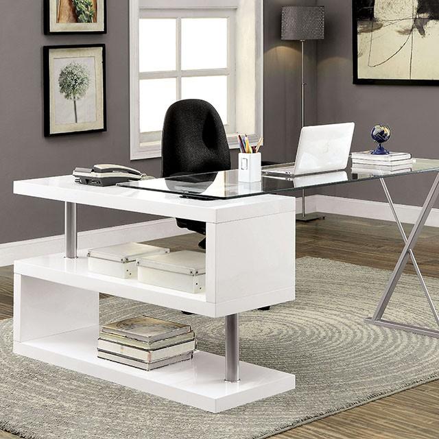 BRONWEN White Desk - Furniture Center (NY)