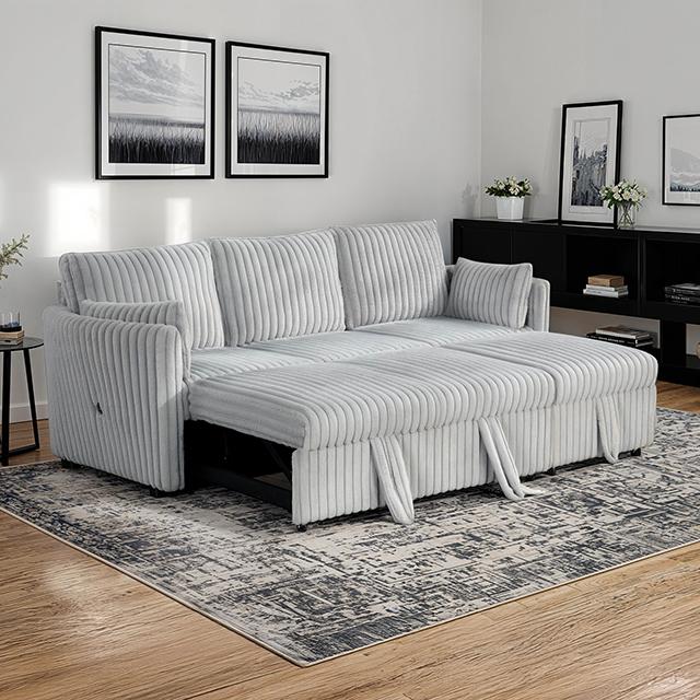 Denholme Sectional w/ Pull Out - Furniture Center (NY)