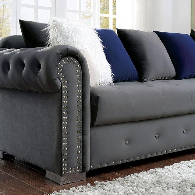 WILMINGTON Sectional, Gray - Furniture Center (NY)