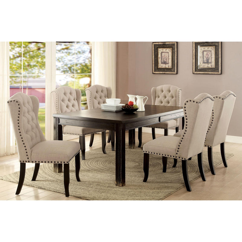 Sania I Antique Black 72" Dining Table - Furniture Center (NY)