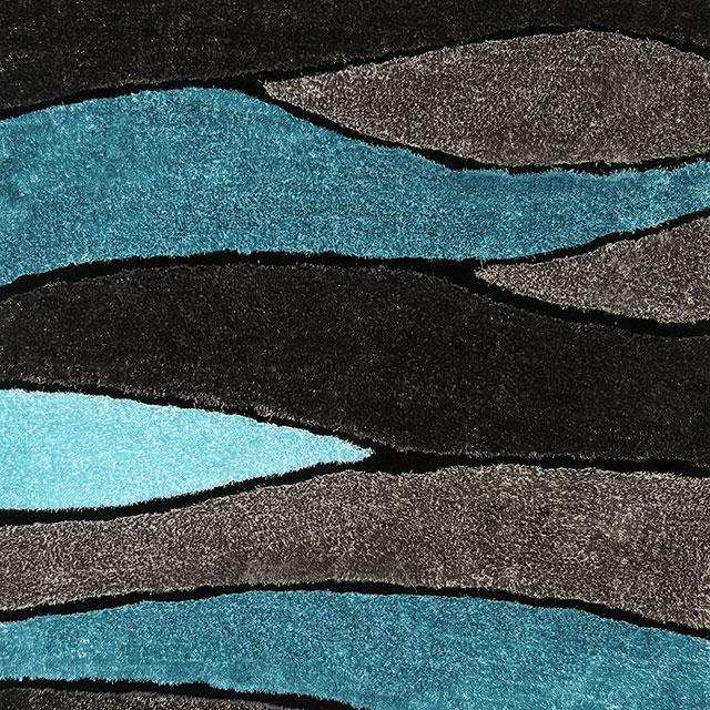 Winnipeg Gray/Blue 5' X 8' Area Rug - Furniture Center (NY)