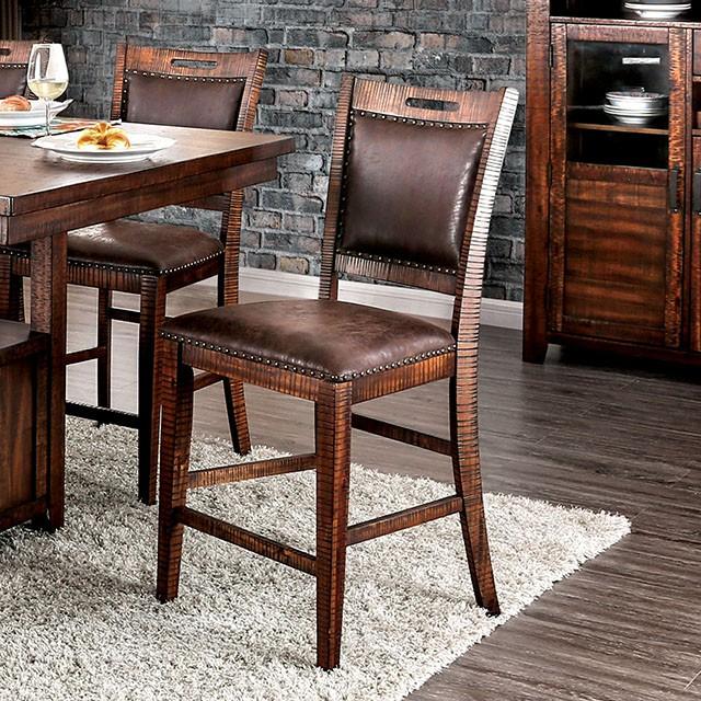 Wichita Light Walnut Counter Ht. Chair (2/CTN) - Furniture Center (NY)