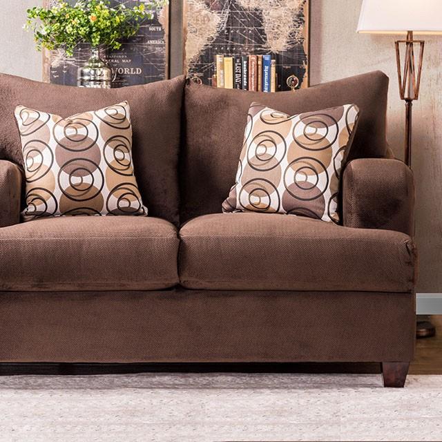 WESSINGTON Chocolate Love Seat - Furniture Center (NY)