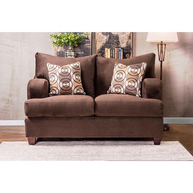 WESSINGTON Chocolate Love Seat - Furniture Center (NY)