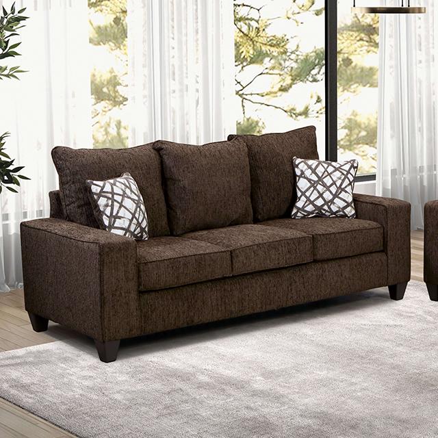 WEST ACTION Sofa, Chocolate - Furniture Center (NY)