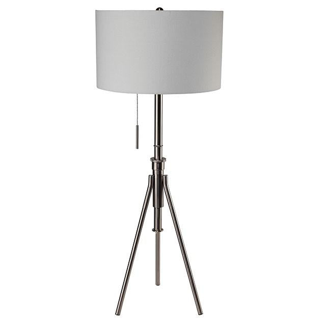 Zaya Brushed Steel Floor Lamp - Furniture Center (NY)