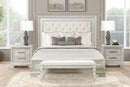Stella Mia E.King & Queen Bed White & White