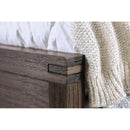 Rexburg Wire-Brushed Rustic Brown E.King & Full Bed - Furniture Center (NY)