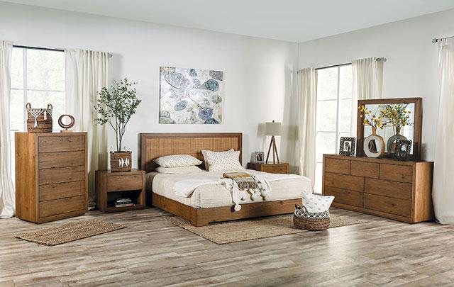 LEIRVIK Mirror, Light Walnut - Furniture Center (NY)