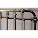 RIANA Antique Black Metal E.King, Full, Queen, & Twin Bed - Furniture Center (NY)