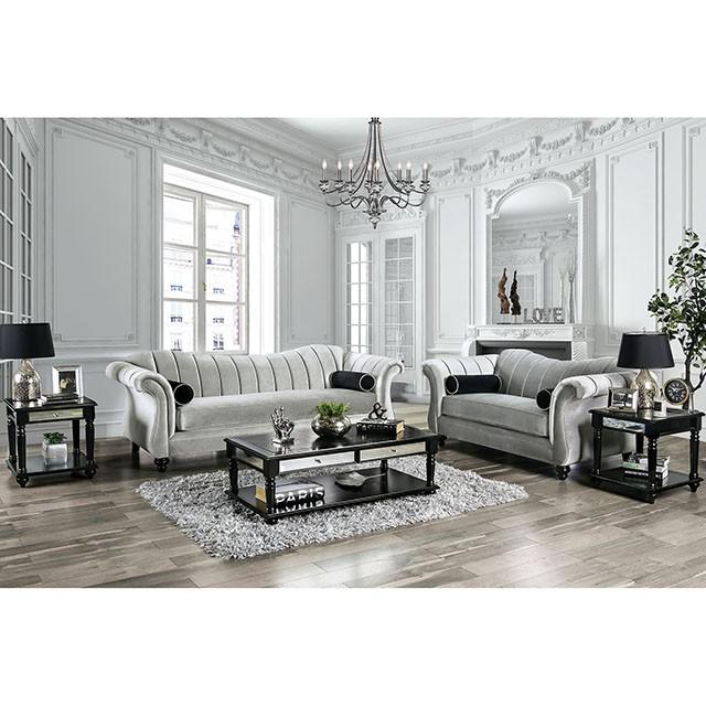 Marvin Pewter Love Seat - Furniture Center (NY)