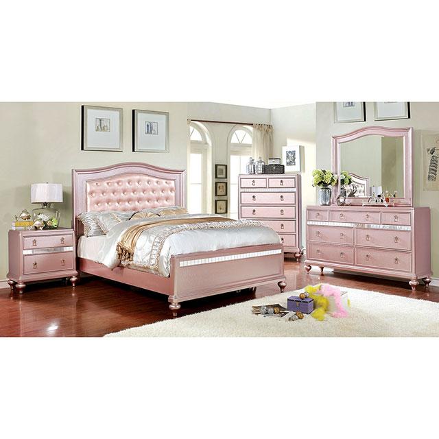 Ariston Rose Gold Mirror - Furniture Center (NY)