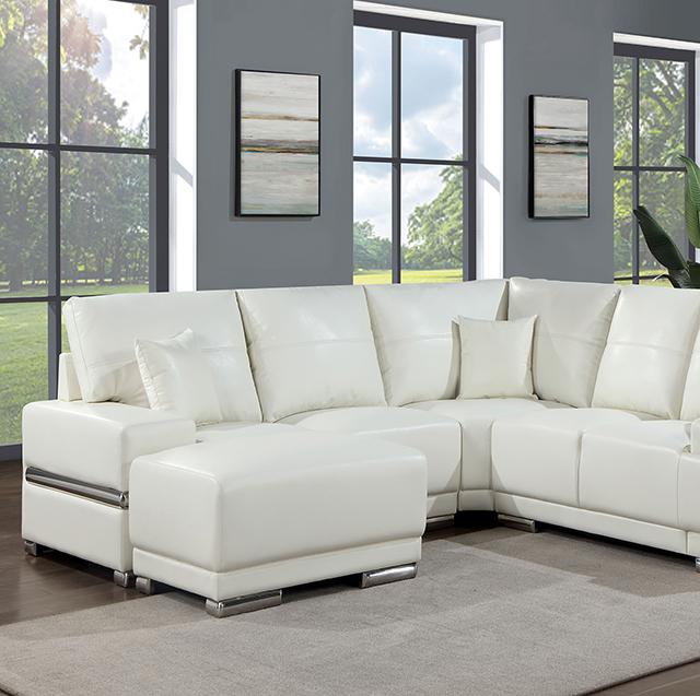 ALTHEA Sectional, White - Furniture Center (NY)