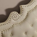 Aubree Bed Beige - Furniture Center (NY)