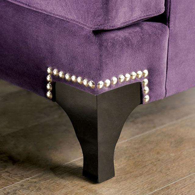 Sisseton Purple Sofa - Furniture Center (NY)