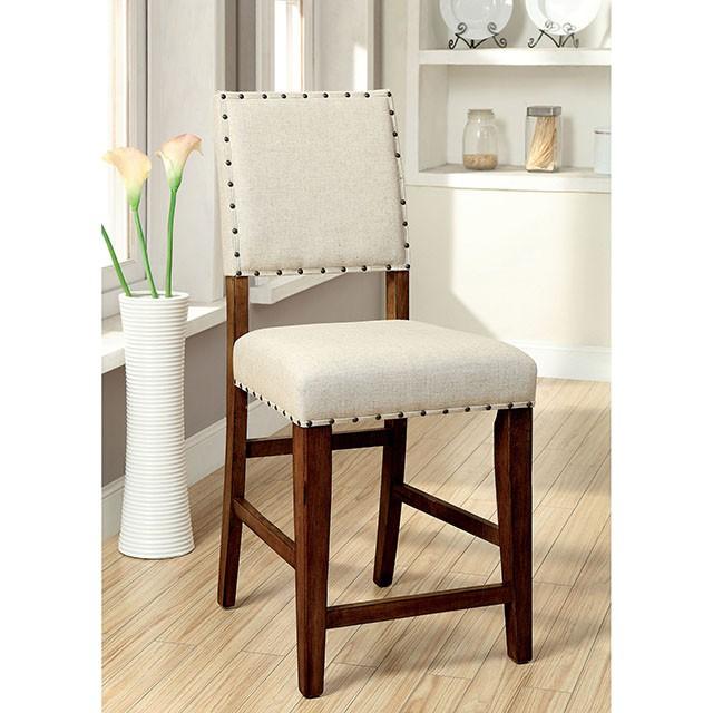 SANIA Rustic Oak Counter Ht. Chair (2/CTN) - Furniture Center (NY)