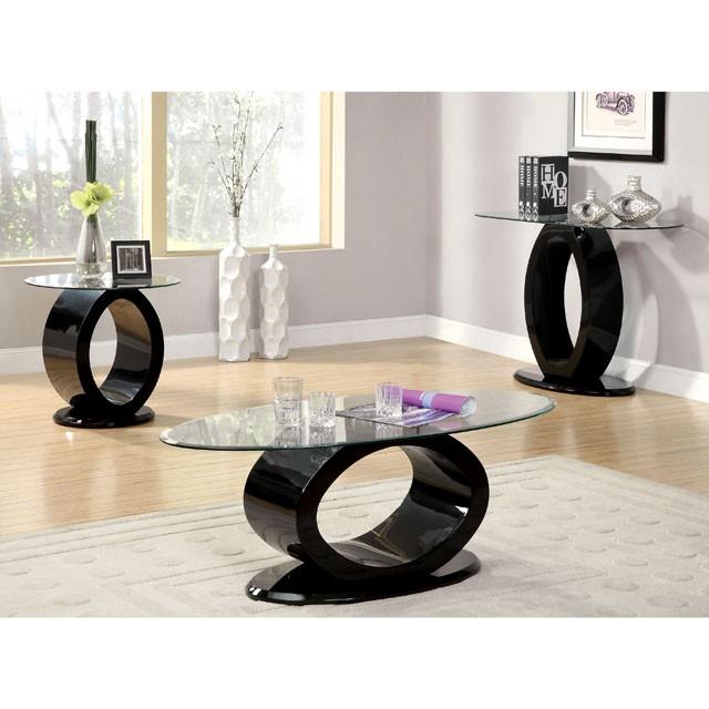 LODIA III Black End Table, Black - Furniture Center (NY)