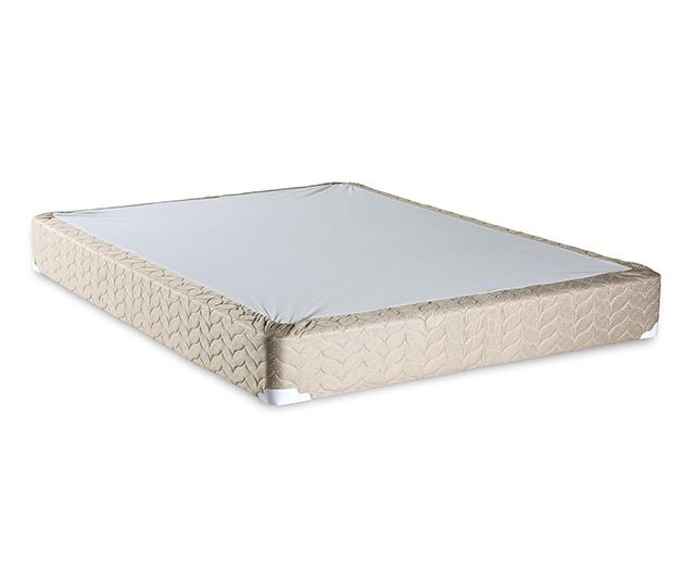 Lilium White/Brown Foundation, Queen - Furniture Center (NY)