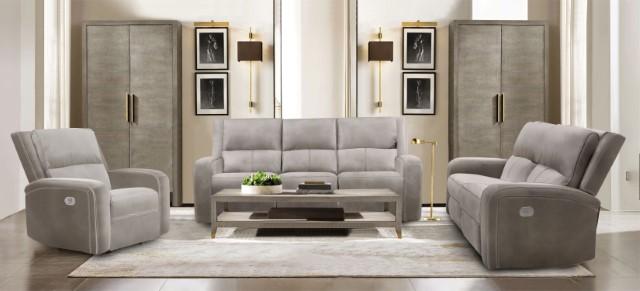 VASILIOS Power Recliner, Taupe - Furniture Center (NY)