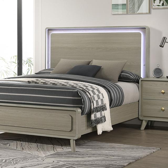 Rainier Bed Gray - Furniture Center (NY)
