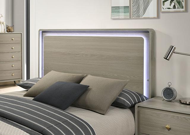 Rainier Bed Gray - Furniture Center (NY)